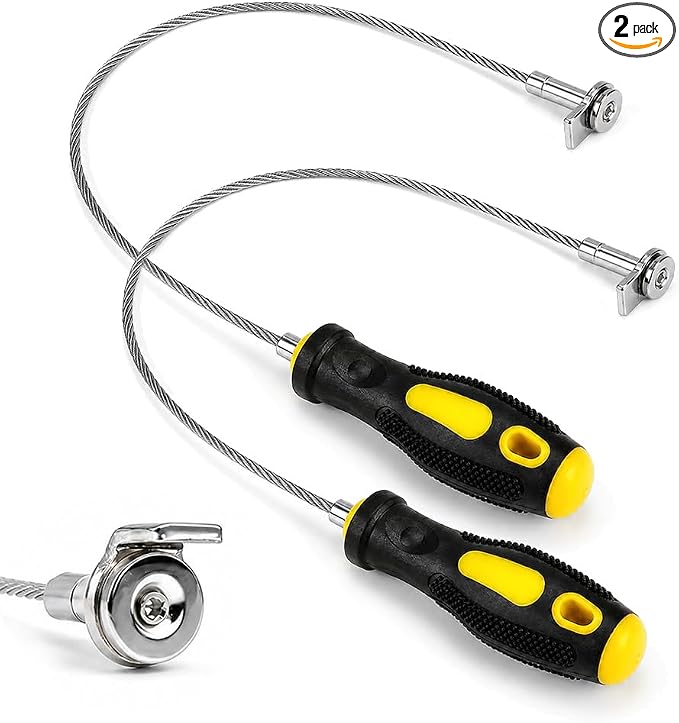 Magnetic Oil Drain Plug Removal Tool, 2026 New Oil Filter Removal Wrench Oil Change Tools, Anti Scald Magnetic Sump Plug Pick Up Tool without Getting Burned by Hot Oil (2)