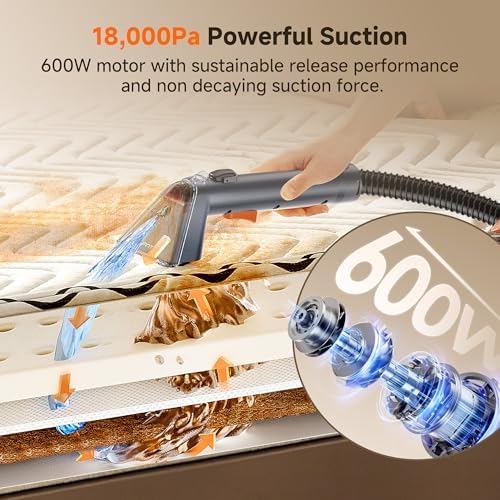 Uwant 18Kpa Carpet Cleaner Machine with Pet Pro Cleaner&Tools Set of 1