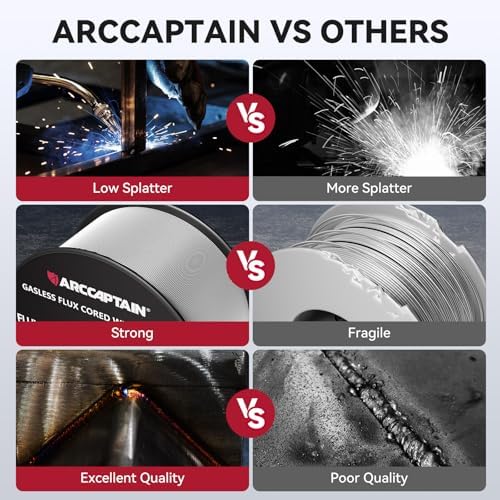 ARCCAPTAIN Flux Core Welding Wire E71T-GS .035" 2LB x 3