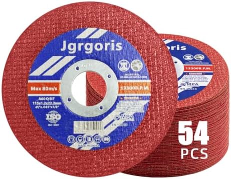 54 Pack Cut Off Wheels 4 1/2 inch, Angle Grinder Cutting Disc for Metal