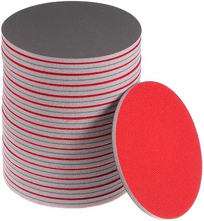 uxcell 30pcs 2000 Grit Sanding Sponge 6" Hook and Loop Sponge Sanding Disc
