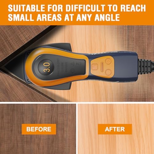 MAXXT Mouse Sander, 350W Sander Tool with Advanced Dust Collection System, Low Vibration Detail Sander for Efficient Woodworking, Tight Spaces Sanding, and Polishing