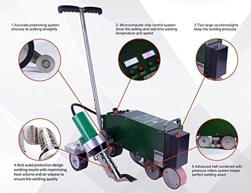TPO PVC Roofing Welding MachineHand Held Plastic Welder