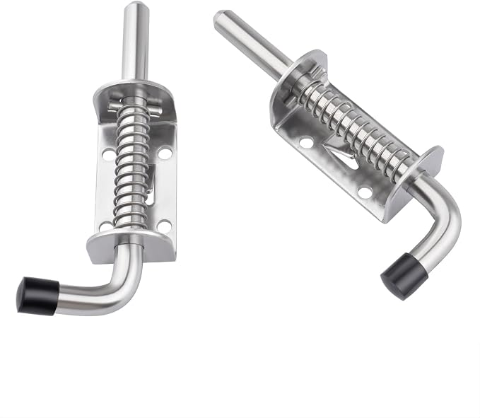Shed Door Hardware Kit- Includes Hinges, Latches, and T-Handle Lock, Door and Window Hinge Set for Shed, Gate, Barn, Playhouse, Chicken Coop and More