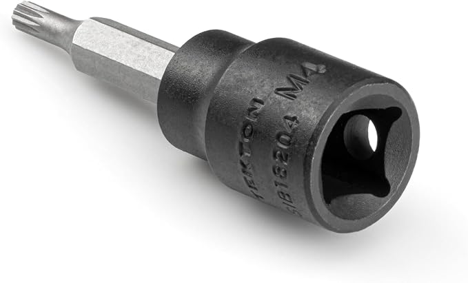TEKTON 3/8 Inch Drive x M4 Triple Square Impact Bit Socket | SIB18204