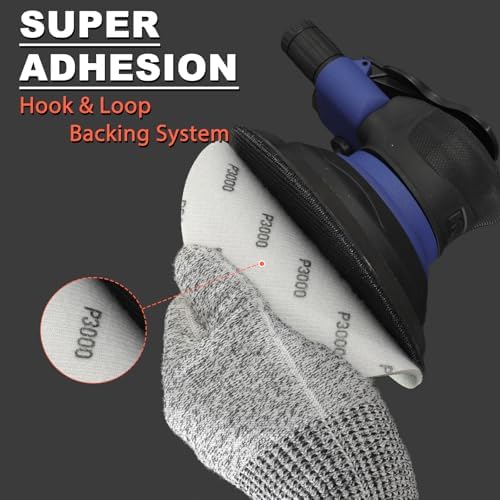 6 Inch Foam Hook & Loop Sanding Discs: 15Pcs 5000 Grit