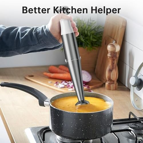 Turelar Immersion Blender Handheld Corded, 1100W 5 in 1 Hand Blender Set