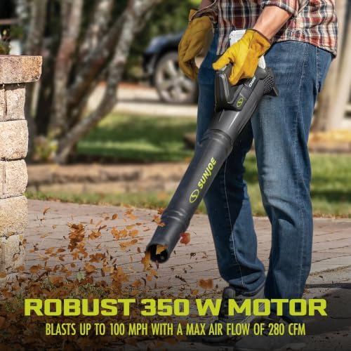 Sun Joe 24V IONMAX Cordless Leaf Blower, Grass and Hedge Trimmer Outdoor Garden Combo Power Tool Kit with Batteries and Charger, 24V-GT4MAX-LTE