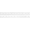 Starrett Full Flexible Steel Rule with Satin Chrome Finish, Quick Reading, and Inch Graduation - 5R Graduation, 18" Length, 1/50" Thickness - C305R-18