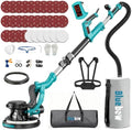 Drywall Sander, 1000W Popcorn Ceiling Removal Tool, Electric Drywall Sander with Vacuum Dust Collection & Digital Display Screen, 30Pcs Sanding Discs, 9 Variable Speed 800-2100RPM, Extendable Handle