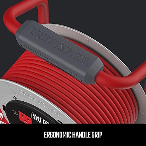 CRAFTSMAN 50 Ft. Contractor Edition Retractable Cord Reel, 4 Outlets