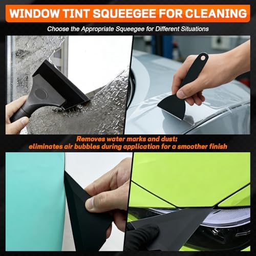 47PCS Vinyl Wrap Tool Window Tinting Kit with Heat Gun,Car Wrapping Kit for Window Tint Include Sponge Roller,Magnet Holder,Tint Squeegee,Film Cutter,Vinyl Tucking Tool for Car Film Installation