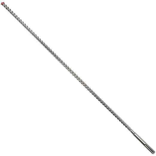 Diablo Rebar Demon SDS-Max 4-Cutter Full Carbide Head Hammer Drill Bit with Tri-Metal Fusion Welding - 5/8" Diameter, 36" Length, 31" Working Length - DMAMX1120