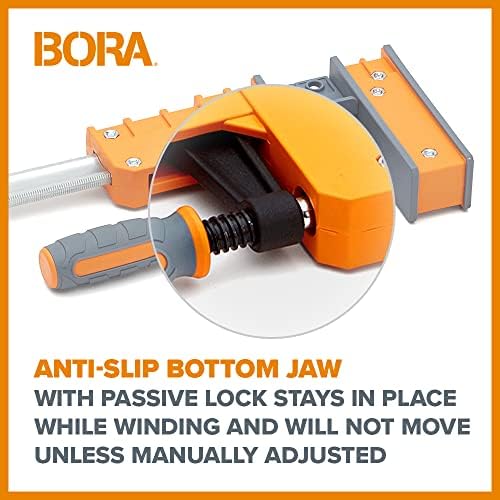 Bora 50 Inch Parallel Clamps, 2 Pack Bar Clamps for Woodworking