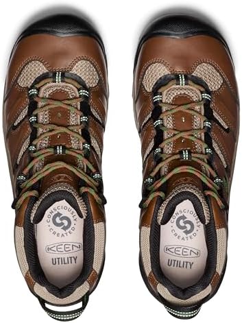 KEEN Utility Men's Lansing Mid Height Steel Toe Waterproof Work Boots