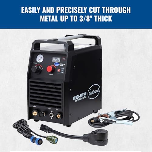 Eastwood Versa-Cut CNC Cut 40A Plasma Cutter Machine with Cutting Hand Torch | Professional and Industrial Grade Metal Precision Cutting and Sheet Fabrication Tools | Dual Voltage 120V / 240V