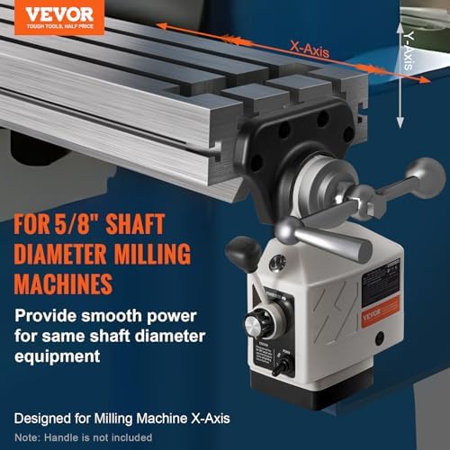 Vevor Power Feed X-Axis 150Lbs Torque,Power Feed Milling Machine 0-200PRM, Power Table Feed Mill 110V,for Bridgeport and Similar Knee Type Milling Machines - Amazon.com