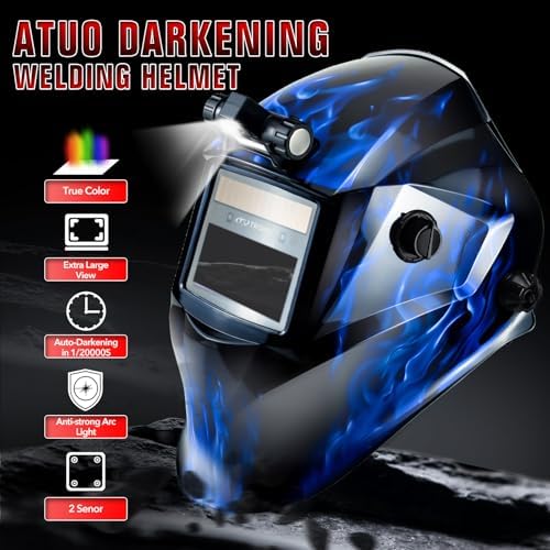 TRQWH Welding Hood Auto Darkening Welding Helmet with Light True Color