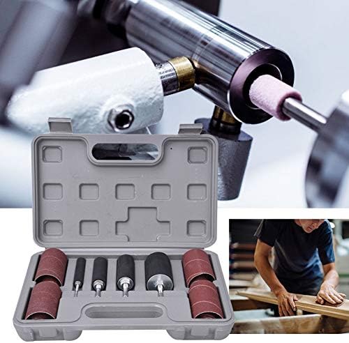 Drum Sanding, Sanding Drum Sleeve Kit Spindle Sander Metal Wood Polishing Tool, Woodworking Abrasive Sleeve Kit Drum Sander for Woodworking