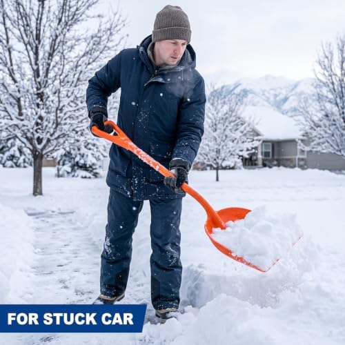 Frienda 6 Pcs Plastic Snow Shovel Large Scoop Shovel, Multicolor