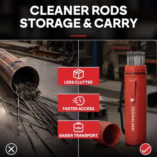 YESWELDER E6013 E7018 Welding Rods with Tube Red