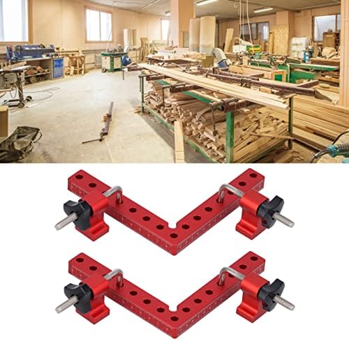 Woodworking, 90° Positioning Square, Durable Device for Accurate Right Angle Measurement for Boxes, Photo Frame, Aluminium Alloy (160 mm)