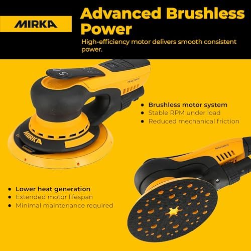 Mirka DEROS II 650X 6 Inch Random Orbital Sander Hook & Loop - With Case