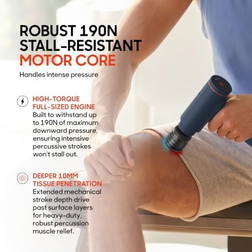 Sharper Image Powerboost Versa Heat & Cold Therapy Percussion Massage Gun