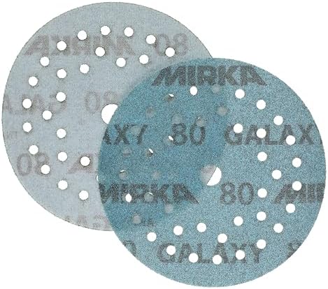 Mirka Galaxy Multifit Sandpaper 5 Inch Grit 80 50 Discs