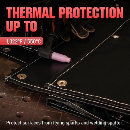 YESWELDER Silicone Coating Fiberglass Welding Blanket 4 x 6ft