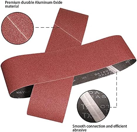 4x36 Inch Sanding Belts 320 Grit 8Pack for Belt Sander