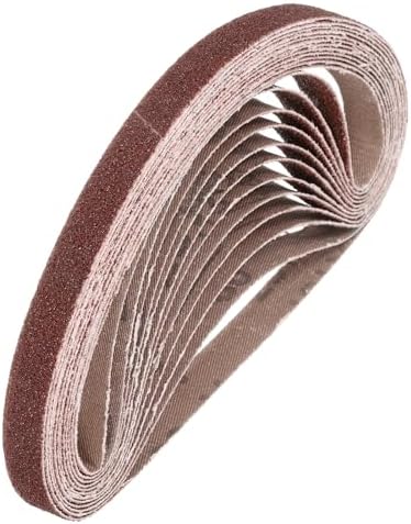 HARFINGTON 3/4 x 20 1/2 Inch Sanding Belts, 10 Pcs 60 Grit Aluminum Oxide
