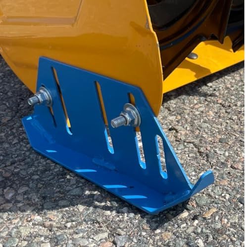 Universal Heavy Duty Snow Blower Skid Shoes for Gravel Driveways, Compatible with Most 2-Stage and 3-Stage Snow Throwers, Steel Snowblower Skid Shoe Kit with 12 Shear Pins
