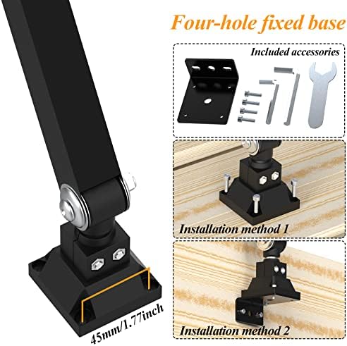 LED Machine Work Light 120V 16W Waterproof Aluminum Alloy Long Arm for CNC Lathe Drill Table Industrial Lighting