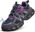 Hogent Steel Toe Shoes for Men Women - Non Slip & Lightweight Work Shoes