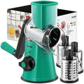 Geedel Rotary Cheese Grater Hand Crank, Cheese Shredder Vegetable Slicer