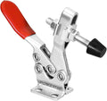 POWERTEC 1PK Toggle Clamp, 500 lbs Holding Capacity, 225D Quick Release Horizontal Clamps w/ Antislip Rubber Pressure Tip for Woodworking Jigs and Fixtures, Welding, Drill Press, Crosscut Sled (20301)