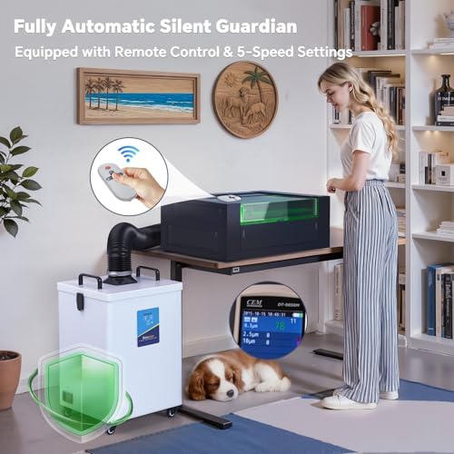 FumeClear FC-2002 Laser Fume Extractor with H13 Filtration for Fume Removal