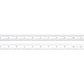 Starrett Full Flexible Steel Rule with Satin Chrome Finish, Quick Reading, and Inch Graduation - 5R Graduation, 24" Length, 1/50" Thickness - C305R-24