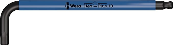 Wera 05133165001 950/9 HEX-PLUS MULTICOLOUR 3 L-KEY SET, METRIC, BLACKLASER, 9 PIECES