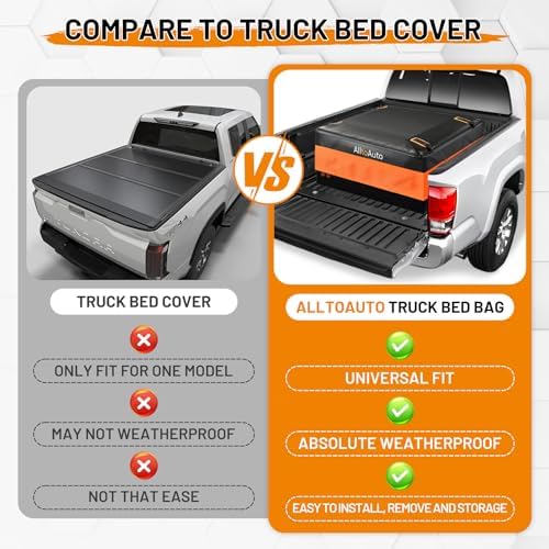 26 Cubic Feet Truck Bed Cargo Bag, Waterproof with Heavy Duty PVC