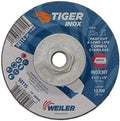 Weiler 58114 4-1/2" x 1/8" Tiger INOX Type 27 Cut and Grind Combo Wheel, INOX30T, 5/8"-11" UNC Nut (Pack of 10)