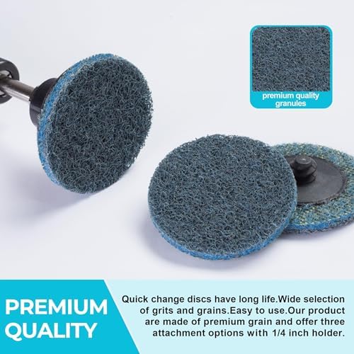 150 PCS Sanding Discs 2 Inch Quick Change Sanding Discs Die Grinder Sanding Disc Fine Coarse Medium Surface Conditioning Discs for Burr Finish Rust Paint Removal