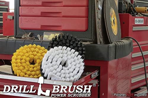 Drill Brush 7 Inch Variety Cleaning Kit for Variable Speed Polisher & Drill