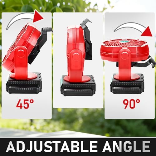 Cordless Oscillating Fan Compatible with Craftsman V20 (Tool Only)