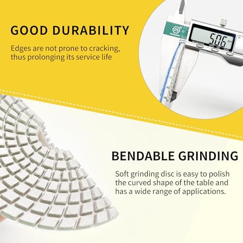 5 Inch Diamond Polishing Pads Tile Stone Diamond Sanding Pads Kit