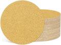 50Pcs Sanding Discs 3In 60Grit Hook and Loop Sandpapers Yellow