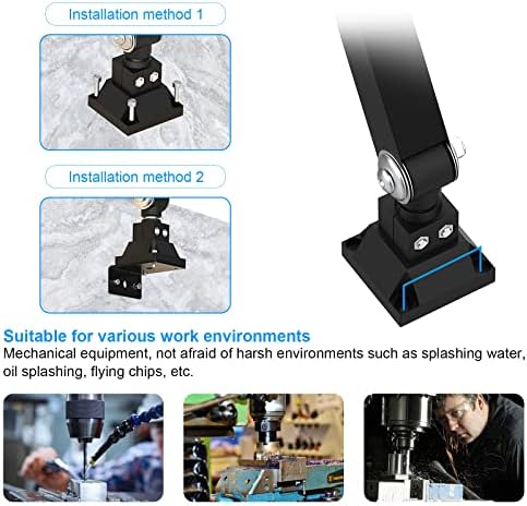 Work Light,Led Work Light, 30w Folding Aluminum Alloy ong Arm Lamp for Lathe Milling Drill Press Industrial Lighting Reading,Cool and Warm Light Available