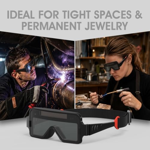 YESWELDER True Color Auto-Darkening Welding Goggles, 2-Sensor View