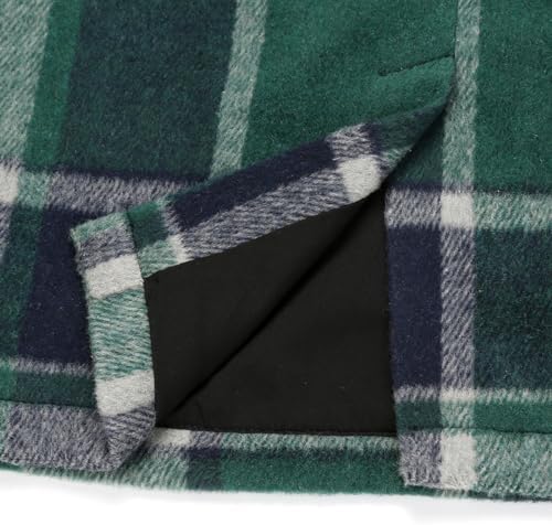 IDEALSANXUN Plaid Skirts for Women Fall Winter Knee Length Pencil Wool Skirt with Slit